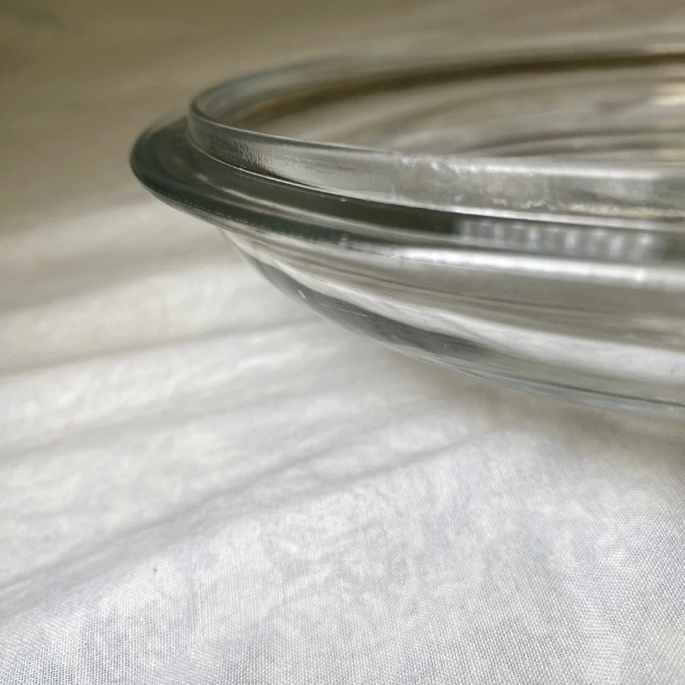 Vintage Clear Glass Replacement Lid 8-1/8